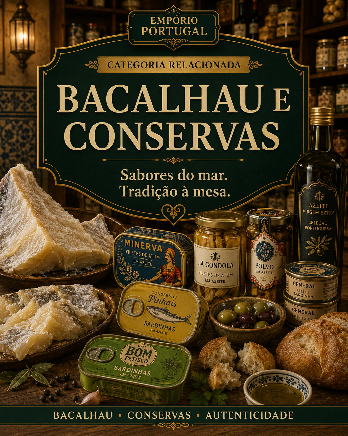 Bacalao y conservas portuguesas — categoría relacionada