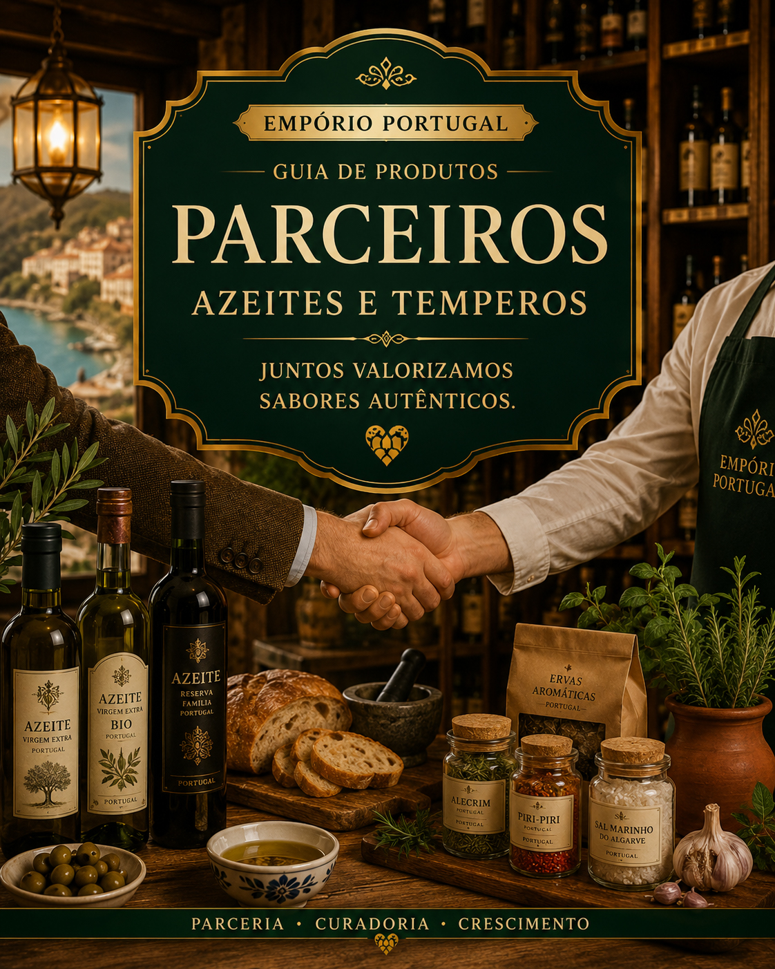 Invitación a socios y vendedores de aceites y especias portugueses