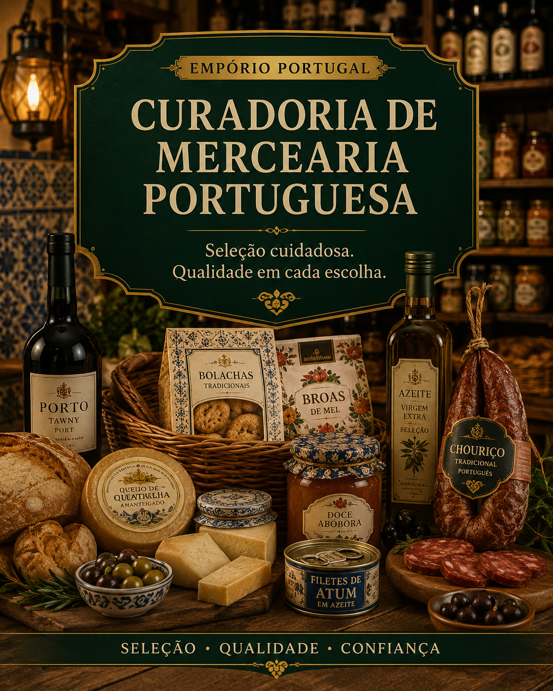 Editorial curation of Portuguese grocery — pantry that spans generations