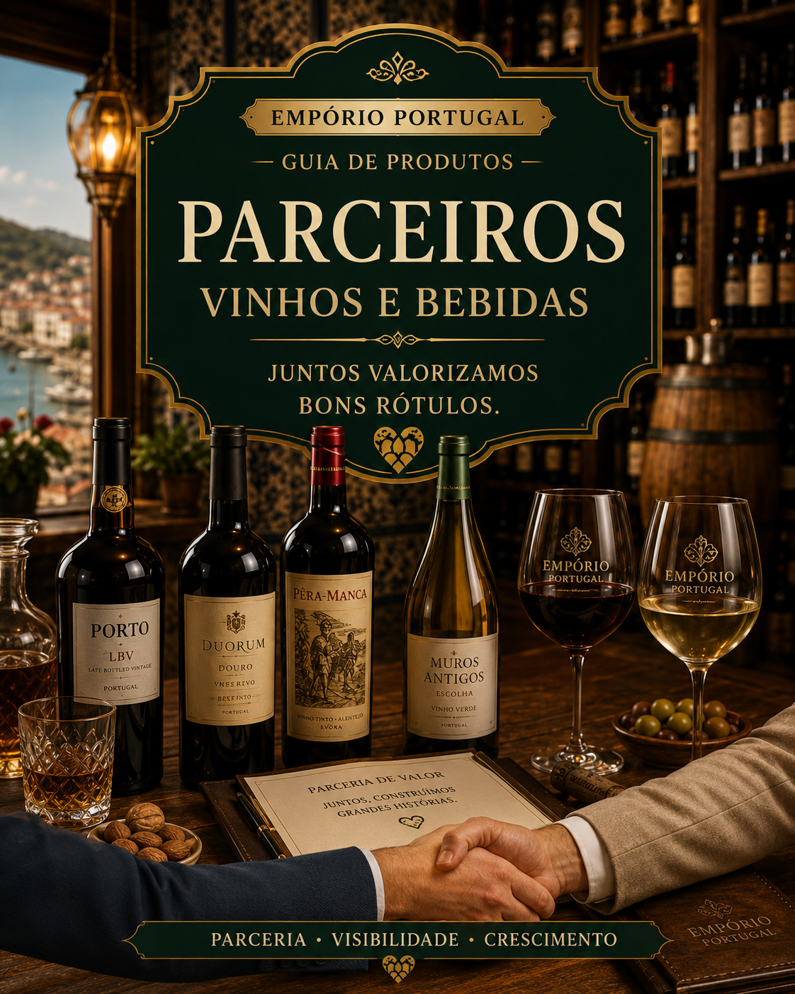Invitación a socios y vendedores de vinos y bebidas portuguesas