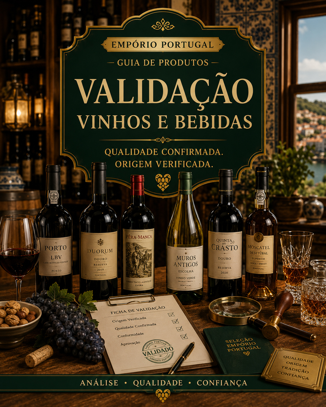 Estado y validación comercial de la categoría de vinos y bebidas portuguesas
