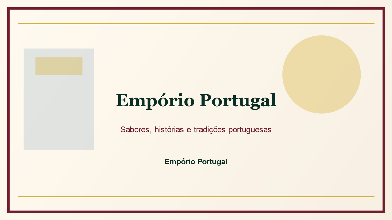 Imagem ilustrativa editorial do Empório Portugal
